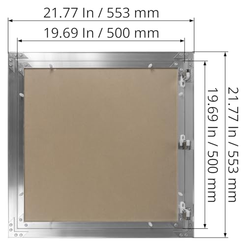 20" x 20" Waterproof Drywall Access Panel, Tileable and Paintable Ceiling and Wall Access Panel for Drywall, Wire Cover for Wall Covering Panels, Push to Open, Flush-Mount Wall Hole Cover - size: 20" X 20"