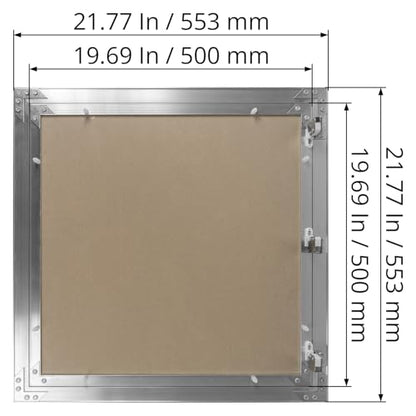 20" x 20" Waterproof Drywall Access Panel, Tileable and Paintable Ceiling and Wall Access Panel for Drywall, Wire Cover for Wall Covering Panels, Push to Open, Flush-Mount Wall Hole Cover - size: 20" X 20"