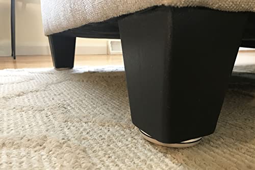 Shepherd SlideGlide 2-3/4" Round Adhesive Furniture Sliders for Carpet, Heavy-Duty Protective Furniture Moving Pads with Self-Adhesive or Screw-On Application, Set of 4, Beige - style: 2-3/4 Inch, 4-Pack