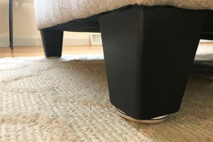 Shepherd SlideGlide 2-3/4" Round Adhesive Furniture Sliders for Carpet, Heavy-Duty Protective Furniture Moving Pads with Self-Adhesive or Screw-On Application, Set of 4, Beige - style: 2-3/4 Inch, 4-Pack