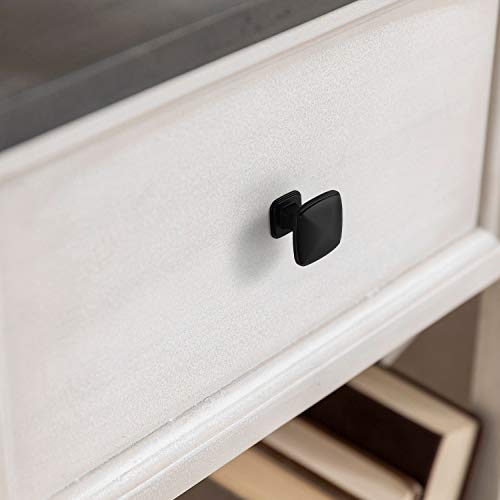 Amerdeco 10 Pack K0003MB Matte Black Cupboard Drawer Knobs Kitchen Cabinet Knobs Single Hole Cabinet Handles Dresser Knobs - color: Matte Black, size: 10 Pack