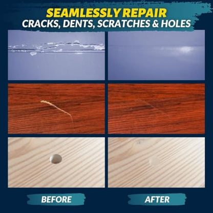 Coconix Floor & Furniture Repair Kit | Fix Scratches, Scuffs, and Dents on Hardwood Floors, Furniture, and Laminate Surfaces | Easy Application with Kneadable Putty