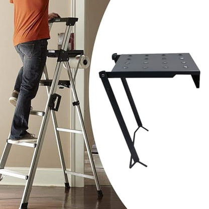 Ladder Work Platform Anti Slip Extension Ladder Tray Storage Shelf
