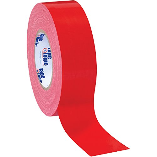 Aviditi (3 Rolls) Tape Logic 2 Inch x 60 Yards Multipurpose Duct Tape, Red, 10.0 Mil Thick - for Temporary Repairs, Labeling, Patching, Marking and Social Distancing - color: Red, style: 3 Pack
