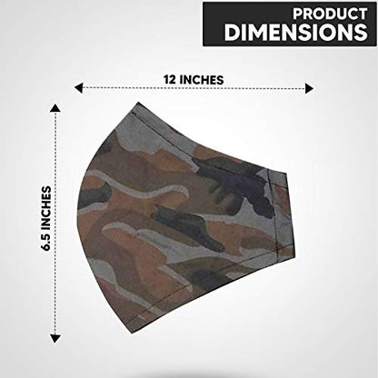 Face Mask from Large to 2XL(X-Large), with nose wire, adjustable loop, breathable (X-Large, Camo (4-Pack)) - color: Camo (4-pack), size: 1 Count (Pack of 4)