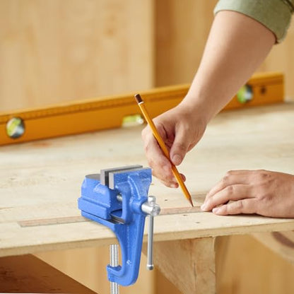 Mini Table Clamp, 2" blue, Small Bench Vise, Upgraded cast steel manufacturing Jewelers Hobby Clamps Craft Repair Tool Portable Work Bench Vise (Mini) - size: 2-inch Mini