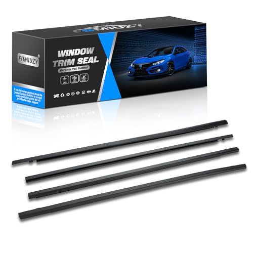 Door Window Trim Seal Weather Stripping Moulding Belt Sweep Felt Fit Honda Civic 2016 2017 2018 2019 2020 2021 4 Door Sedan Replaces 72450-TEA-T01 72410-TEA-T01 72950-TEA-T01 72910-TEA-T01 - size: Civic 2016-2021