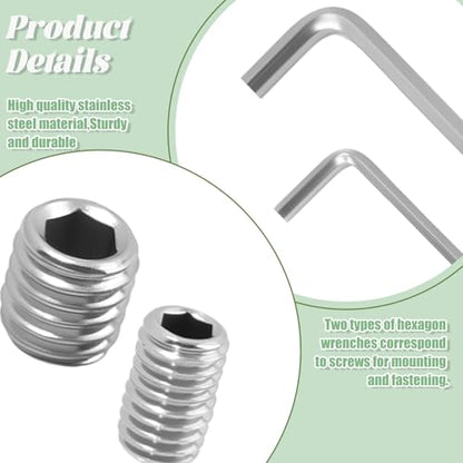 30 Pcs W11366418 Refrigerator Freezer Door Handle Mounting Screws Kit, Replacement Set with Screwdriver for Refrigerator Dishwasher Handle Repair, Stainless Steel Hardware Accessories