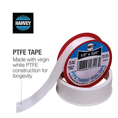 WM Harvey 017117B Wm Harvey 1/2" x 520" Teflon Thread Seal Tape - size: 520 in.