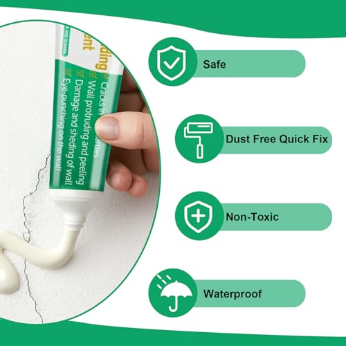 Drywall Repair Kit, 3 Pack Wall Repair Paste, Wall Mending Agent,Wall Surface Hole Fill Quick and Easy Solution - color: 3 Pack