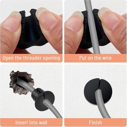Cable Routing Kit for Starlink for 3/4 inch Wall Hole 10 Pcs, Starlink Accessories, Silicone Cable Wall Pass, Starlink Anti-Slip Wall Grommets for Cables (3/4 inch) - size: 3/4 inch 10pcs