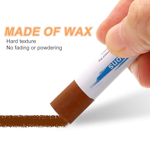 HARFINGTON 5pcs Wood Filler Sticks Wooden Wax Touch Up Furniture Repair Crayons for Scratch Hole Wood, Rosewood A - color: Rosewood a