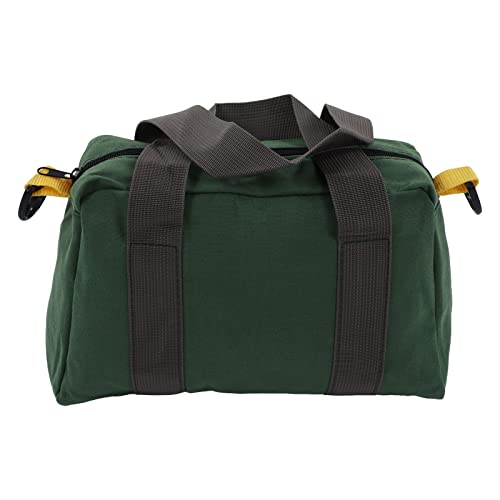 Dioche Wide Mouth Tool Bag Canvas Portable with High Capacity Storage 12in for Technicians Ideal for Hardware Tools (12 Inch) (14 Inch (33x15x24cm/12.99x5.91x9.45in))