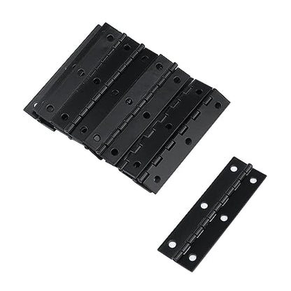 Antrader 2.9" x 0.9" Long Folding Hinges, Cabinet Gate Closet Door Hinge, Home Furniture Hardware with Mounting Screws, Black, Pack of 12 - color: Black, size: 2.9" x 0.9", 12pcs