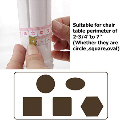 Ulalaza 32Pcs Chair Leg Floor Protectors Knitted Furniture Feet Non-Slip Wear-Resistant Noise-Reducing Chair Covers Caps Set (Brown, Acrylic, Round, Square) - color: Style 3-brown