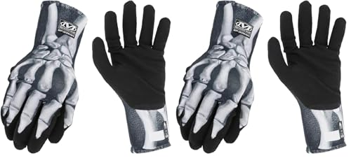 Mechanix Wear SpeedKnit™ Bones Graphx™ Series (Large/X-Large, Black/White) (Pack of 2) - size: Large-x-large (Pack of 2), style: 1 Pair