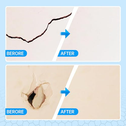 Wall Repair Patch Kit Upgraded Size, 8 Psc 10/8/6/4 inch Self Adhesive Pieces Aluminum Drywall Repair Kit, with Its Own Large Squeegee and Scraping - size: 8 Pack 4/6/8/10 Inch