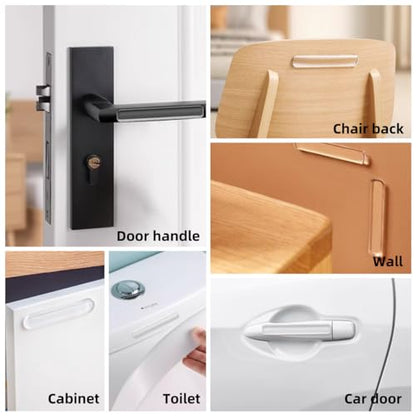 Anti Door Slam 50PCS, Door Slam Silencer, Clear Cabinet Door Bumpers, Rubber Bumpers Self Adhesive 2.5x0.4x0.08 inches - size: 50pcs Medium Thin