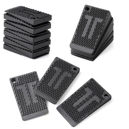 40 Pack Furniture Levelers Pads, Flexible Rubber Table Leveling Shims for Home Improvement - Level Wedges,Cabinet Shims、Chair Shims、Table Leg Leveler, Waterproof Non-Slip, Stackable - size: 40Pack pads