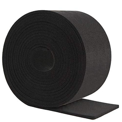 Neoprene Foam Strip Roll by Dualplex, 4" Wide x 10' Long x 1/16" Thick, Weather Seal High Density Stripping – Weather Strip Roll Insulation Foam Strips - 10 Feet Long - size: 4" Wide x 10' Long x 1/16" Thick