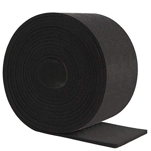 Neoprene Foam Strip Roll by Dualplex, 4" Wide x 10' Long x 1/16" Thick, Weather Seal High Density Stripping – Weather Strip Roll Insulation Foam Strips - 10 Feet Long - size: 4" Wide x 10' Long x 1/16" Thick