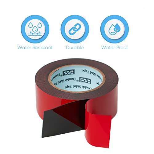 HPP Double Sided Tape, Heavy Duty Tape, Strong and Permanent for Outdoor and Indoor (2 in x 16 ft) - size: 2in x16ft
