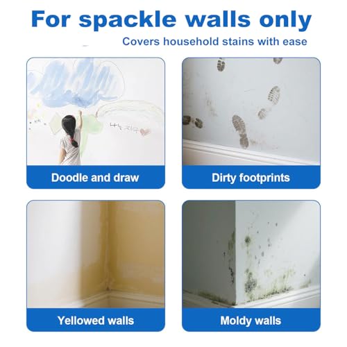 White Interior Wall Paint 6.35 oz - Small Drywall Repair Paint, Drywall Primer, for Covering Graffiti & Stains on Walls