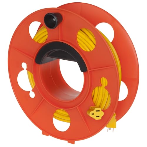 Bayco KW-130 Cord Storage Reel with Center Spin Handle, 150-Feet - size: (Pack of 1)