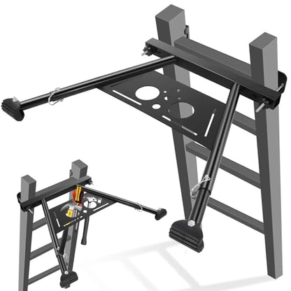 Ladder Stabilizer, Extended Ladder Stabilizer for Roof Gutter, Wall Ladder Standoff, Aviation Grade Aluminium Ladder Accessory Safety Stability Easy Use, Adjustable Length 17-29"