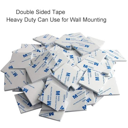 200Pcs Square Double Sided Foam Tape,27x27mm Strong Adhesive Heavy Duty Mounting Stickers for Photo Albums, Hooks, Mirrors, Bookcases. - size: Square-200PCS