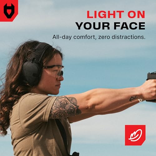 NoCry Tactical Shooting Glasses Men and Women — Z87+ Ballistic Military Grade Shooting Range Eye Protection — Ventilated Anti-Scratch & Anti-Fog UV Safety Glasses With Adjustable Temples and Nose Pads