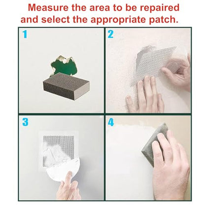 3 PCS 7.87 Inch Drywall Repair Kit,Dry Wall Patch Kits, Wall Repair Patch Kit,Wall Patch Repair Kit,Wall Hole Repair Kit,Drywall Patch Hole,Sheetrock Repair Kit,Ceiling Mesh Self-Adhesive Drywall Hole