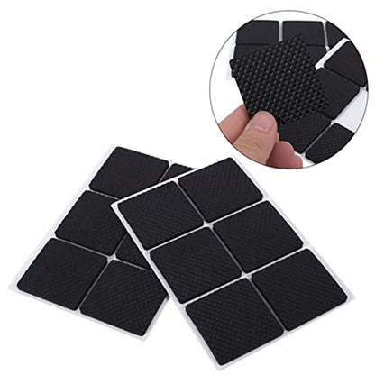 12pcs Non Slip Furniture Pads 1.8 Self Adhesive Hardwood Floors Protectors Grippers, Keep Furniture in Place and Silence