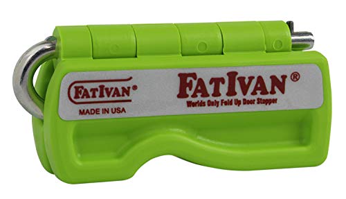 The Original Fat Ivan Fold Up Doorstop Wedge with Magnet - for Moving Office Home or School - Great for Police, Admin, Firefighters and Any time You Need a Door to Stay Open - color: Green, size: 1 Pack