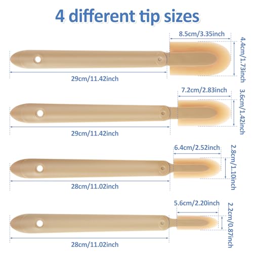 8PCS Rubber Caulking Tool Kit, Caulking Finishing Tool Rubber, Silicone Caulking Tool Caulk, Grout Sealant Applicator Tool, 4 Size Rubber Spatula Caulking Tool for Brick Skirting Kitchen Bathroom