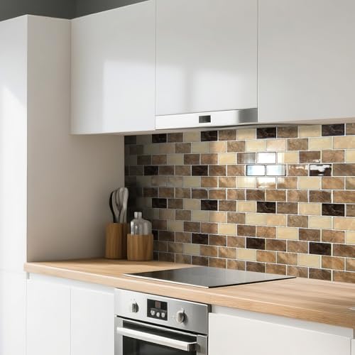 Art3d Peel and Stick Backsplash Tiles – 12"x12" Yellow Jasper Thicker Design, Self-Adhesive Wall Tile for Kitchen & Bathroom - color: Yellow Jasper