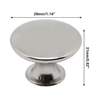 8 Pcs Brushed Nickel Cabinet Knobs, Silver Dresser Knob Kitchen Drawer Knobs, Single Hole Cupboard Door Knob Dresser Drawer Pulls Handles - color: Brushed Nickel, size: 8 Pack