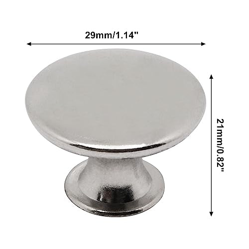 16 Pcs Brushed Nickel Cabinet Knobs, Silver Dresser Knob Kitchen Drawer Knobs, Single Hole Cupboard Door Knob Dresser Drawer Pulls Handles - color: Brushed Nickel, size: 16 Pack
