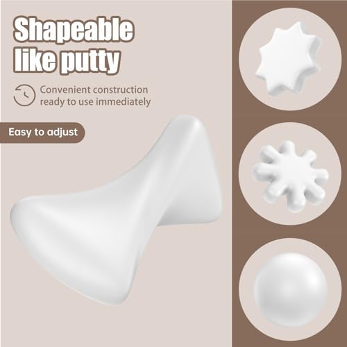 12 Pcs White Seal Putty,Waterproof Duct Seal Repair Sealing Clay & Moldable Silicone Putty,Ideal for Sealing Drain Connections, Wall Holes, and Air Conditioning Openings, Reliable and Efficient. - color: 12 Pcs White Seal Putty（30g）