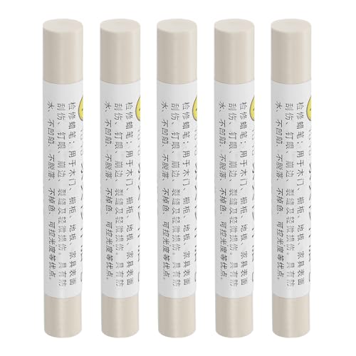 uxcell Furniture Repair Crayons, 5Pcs - Wood Wax Filler Stick, Furniture Markers Touch Up - for Scratches Holes Tables Desks Wooden Floors Cover Ups, Ocean Blue - color: Ocean Blue
