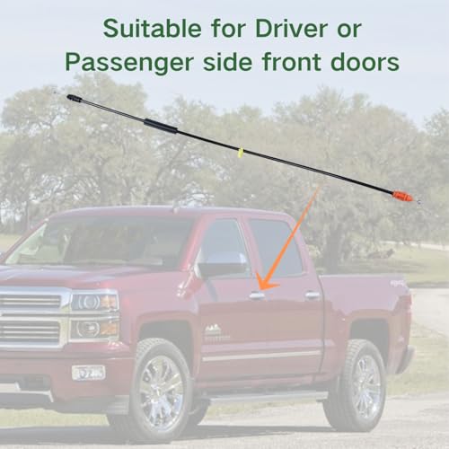 25.8" Door Latch Cable Kit for 2007-2014 Chevy Tahoe Silverado Yukon Sierra Escalade, Driver/Passenger Side Front Inside Door Handle Latch Release Cable for Power Door Locks-Replace 924-481 22862028