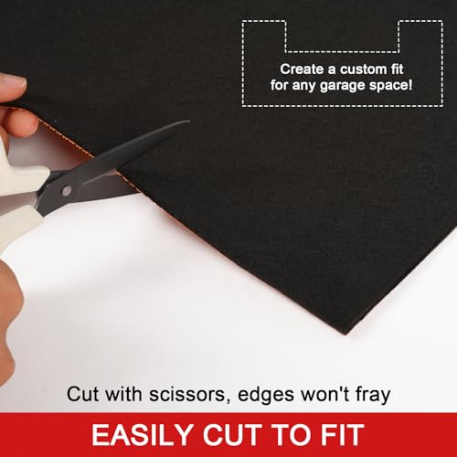 Golener Oil Spill Mat - Garage Floor Mat, Absorbent Oil Pad, Premium Maintenance Mat, Waterproof, Contain Liquid, Protect Floor from Spill & Stain, Reusable, Washable, Durable, 48”x96”, Black/Orange - size: 4' x 8' (Rectangular)