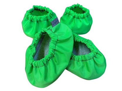 Step Ladder Safety Shoe Floor Protectors - Reusable Ladder Covers - Lab Tested - Made in The USA Set of 4 (Lime Green) - color: Lime Green