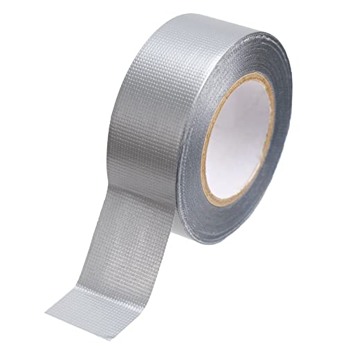 Mini Duct Tape, 1" x 10 yd Travel Size Duct Tape, Waterproof and Tear by Hand for Home Use, Do-It-Yourself Projects and Repairs, Silver, (Pack of 1) - size: Silver