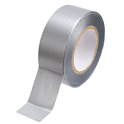 Mini Duct Tape, 1" x 10 yd Travel Size Duct Tape, Waterproof and Tear by Hand for Home Use, Do-It-Yourself Projects and Repairs, Silver, (Pack of 1) - size: Silver