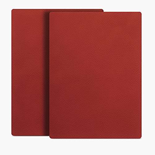 ILOFRI Leather Repair Patch 8x11 inch 2 Pcs, Durable Self Adhesive Vinyl and Leather Repair Kit for Couch, Car Seats, Boat Seat, Furniture, Upholstery, Auto Interior, Sofa, Chair -Dark Red - color: Dark Red, size: 8x11 inch x 2Pcs