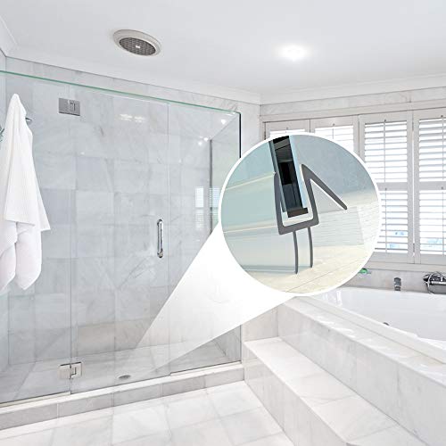 Yecaye 3 Pack 3/8" x 39" Shower Door Bottom Seal,Shower Door Sweep,Frameless Glass Seal Strip,Stop Leaks and Create a Water Barrier, Water Guard 10MM - style: Bottom-3/8"x39"