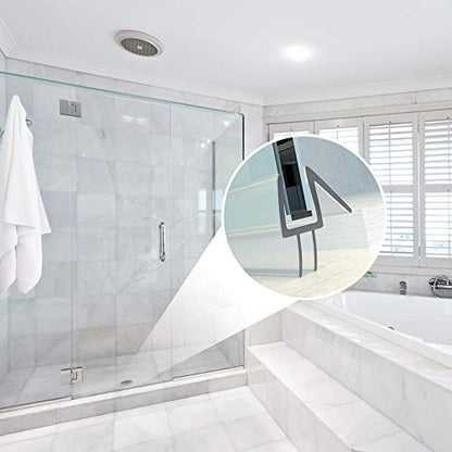 Yecaye 3 Pack 3/8" x 39" Shower Door Bottom Seal,Shower Door Sweep,Frameless Glass Seal Strip,Stop Leaks and Create a Water Barrier, Water Guard 10MM - style: Bottom-3/8"x39"