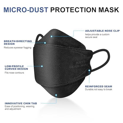 KN95 Face Mask Disposable Adults - 100 Pack 5 Layer Protection Adjustable KN95 Mask Breathable Comfortable Respirator Women Men KN95 Face Mask Individually Wrapped