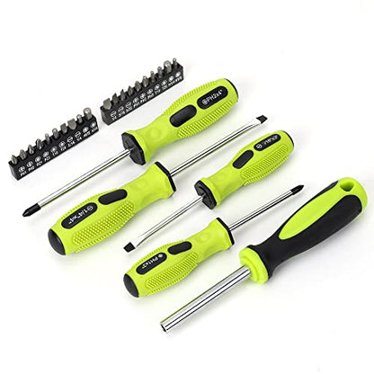FASTPRO 236-Piece Home Repairing Tool Set, Mechanics Hand Tool Kit with 12-Inch Wide Mouth Open Storage Bag, Household Tool Set for DIY, Home Maintenance, Green - color: Green